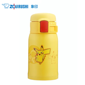 象印保温杯女304不锈钢真空保温保冷进口杯弹盖小清新可爱水杯子儿童保温杯SP24EPK宝可梦 EY皮卡丘
