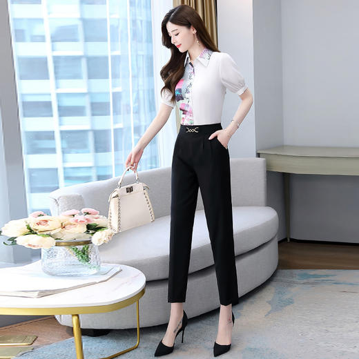 宽松显瘦，收腰气质优雅简约大方两件套HR-SNX2205 商品图1