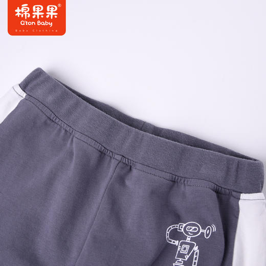 棉果果夏季男童纯棉针织七分裤运动休闲短裤M212201222336 商品图4