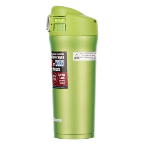 象印 ZO JIRUSHI 480ml不锈钢真空保温保冷汽车杯车载保温瓶咖啡杯水杯子SM-YAF48-GA 浅绿色 商品图1