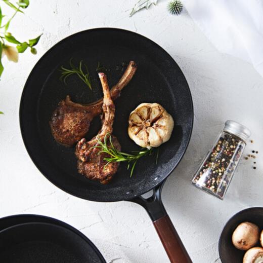 HAPPYCALL 韩国锅具厨具进口不粘锅家石墨烯深煎锅炒锅牛排锅无油烟炒菜锅火山岩锅电磁炉明火通用4001-0088 商品图1