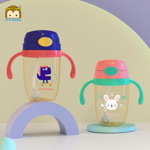 Yo Yo MonkeyPPSU动物吸管杯MS168 商品图0