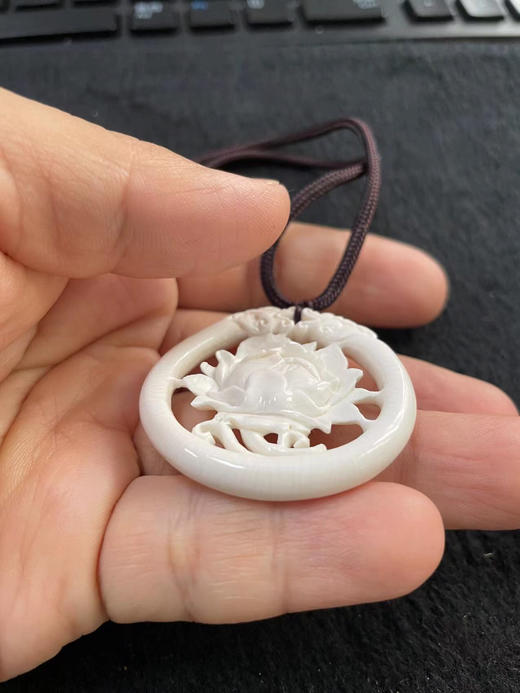 猛犸牡丹花吊坠 商品图4