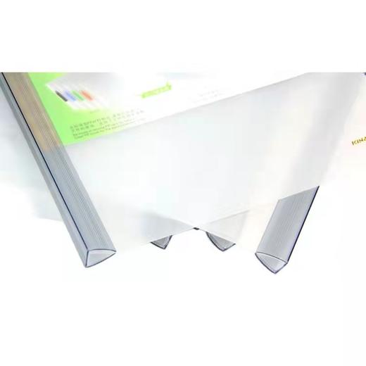 华文达抽杆夹A4加厚抽拉杆夹磨砂面文件夹透明杆报告材料夹 商品图2