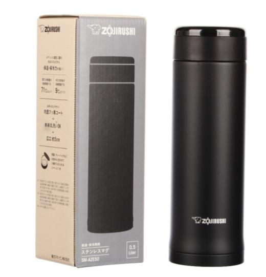 象印（ZO JIRUSHI） 保温杯SM-AZE50不锈钢真空保温保冷瓶水杯子500ml BA黑色 商品图5