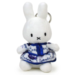 荷兰Miffy米菲钥匙扣代尔夫特蓝色连衣裙10cm