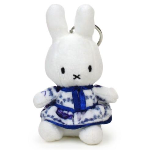 荷兰Miffy米菲钥匙扣代尔夫特蓝色连衣裙10cm 商品图0