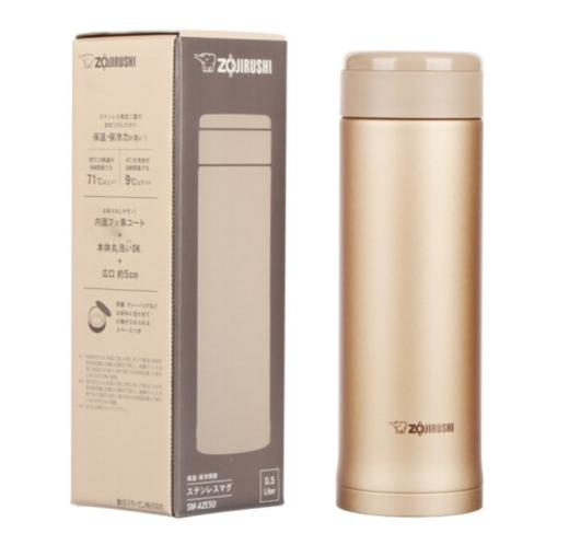 象印（ZO JIRUSHI） 保温杯SM-AZE50不锈钢真空保温保冷瓶水杯子500ml NL香槟色 商品图4