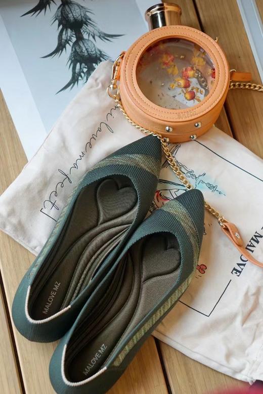 【平底王妃鞋】一双可以机洗的编织鞋 尖头 平底鞋  BASICS | LEOPARD 尖头平底鞋 商品图0