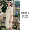 HSIA遐睡裙女春夏七分袖宽松睡衣田园小憩刺绣花边棉质透气家居裙 商品缩略图1