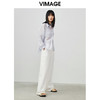 VIMAGE纬漫纪夏季新款简约时尚气质衬衫女衬衣女上衣V1709316 商品缩略图1