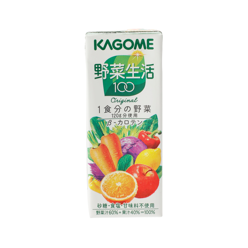 【12件装】KAGOME 可果美 野菜生活100 混合果蔬汁 200ml