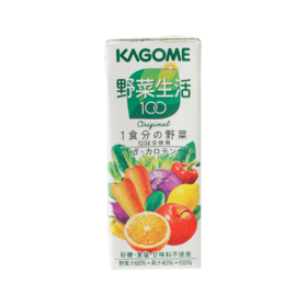 【12件装】KAGOME 可果美 野菜生活100 混合果蔬汁 200ml