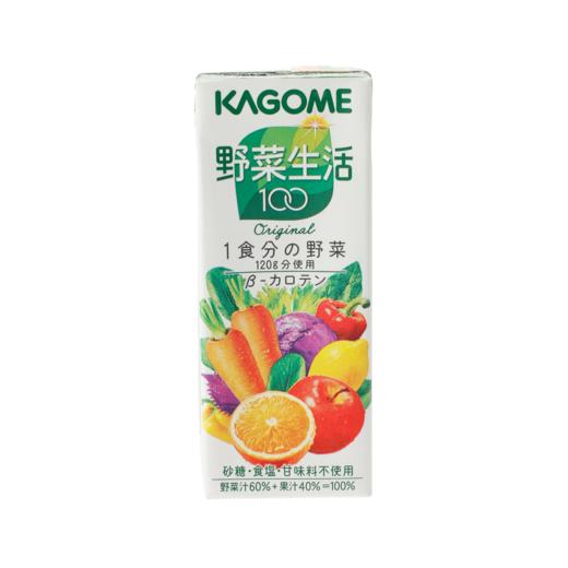 【12件装】KAGOME 可果美 野菜生活100 混合果蔬汁 200ml 商品图0