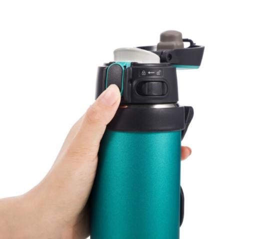 象印保温杯304不锈钢真空保温保冷户外运动旅行杯手提保温杯SM-QAF48- GK蓝绿色 480ml 商品图2