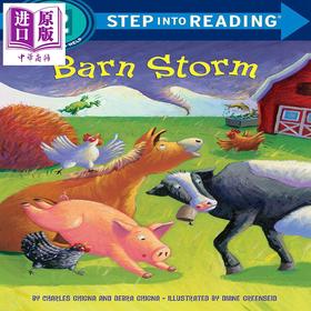 【中商原版】Step into Reading(Step 2)Barn Storm 兰登阅读进阶2 农场风暴 英文原版儿童亲子少儿绘本3-6岁