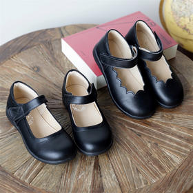 十六籽 经典港风款 女童柔软皮小皮鞋 百搭 牛皮+猪皮内里舞台鞋防滑