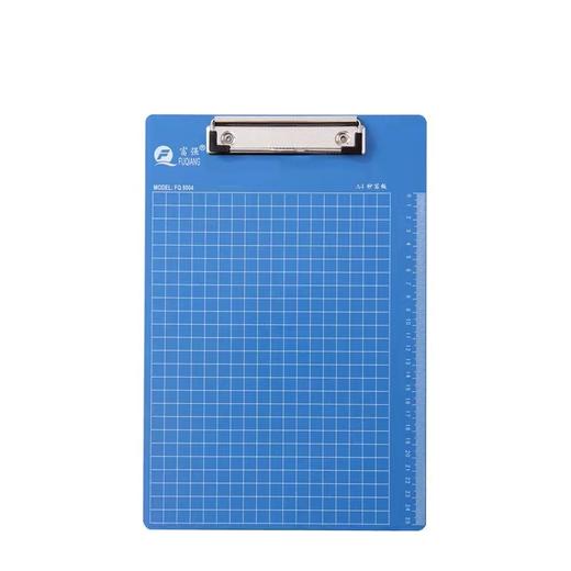 富强写字板抄写板A4A5A6板夹带刻度蓝色平板夹塑料写字板可挂式车间开单垫板 商品图9