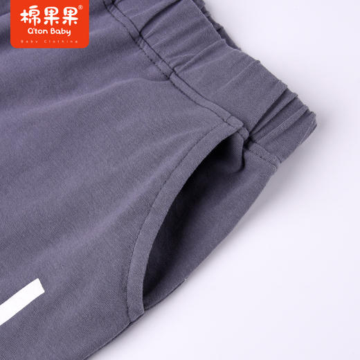 棉果果夏季男童纯棉针织中裤M212202222355 商品图4