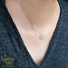 SpoiledBrat Jewelry 18k金不规则海蓝宝项链 商品缩略图4
