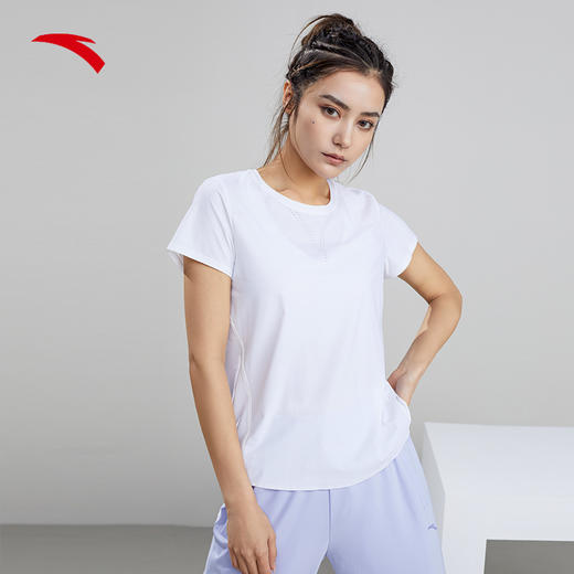 【M断码】安踏短袖女士夏季新款透气健身跑步T恤162225111【库存有限，如无货将做退款，介意慎拍！】 商品图3