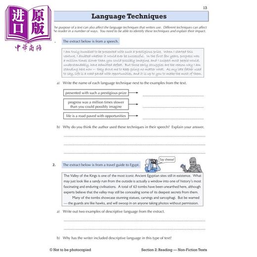 预售 New KS3 English Year 7-9 Targeted Workbook含答案 CGP英语初中练习册3册 商品图1