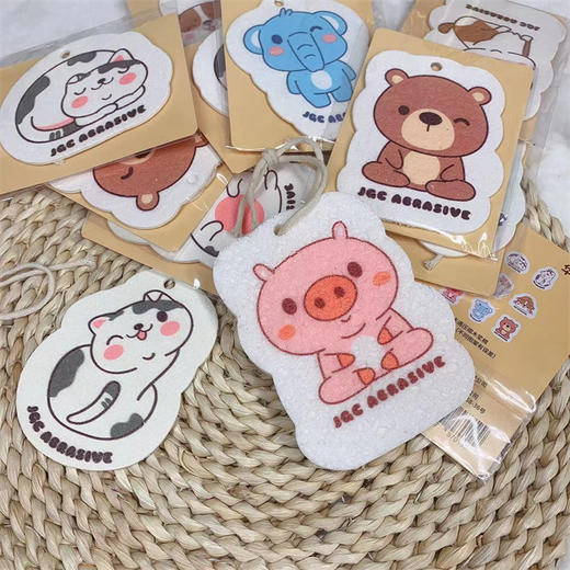 华小贝卡通压缩chun天然木浆棉6片 商品图2