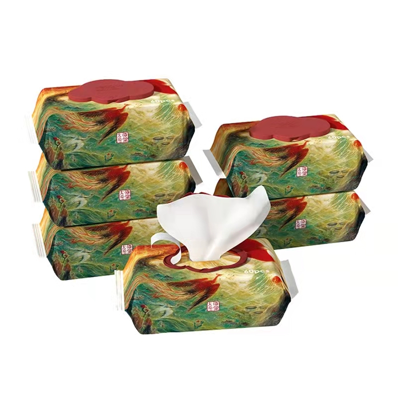 【12包】BEABA 碧芭 大鱼海棠-加厚湿巾（60抽）*12包