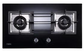 万家乐天然气玻璃面板家用嵌入式双眼燃气灶JZT-QJ15B(W)