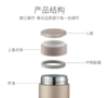 象印（ZO JIRUSHI）真空不锈钢进口保温杯 男女士便携办公茶杯 SM-AZE35-RC 360ml 商品缩略图3