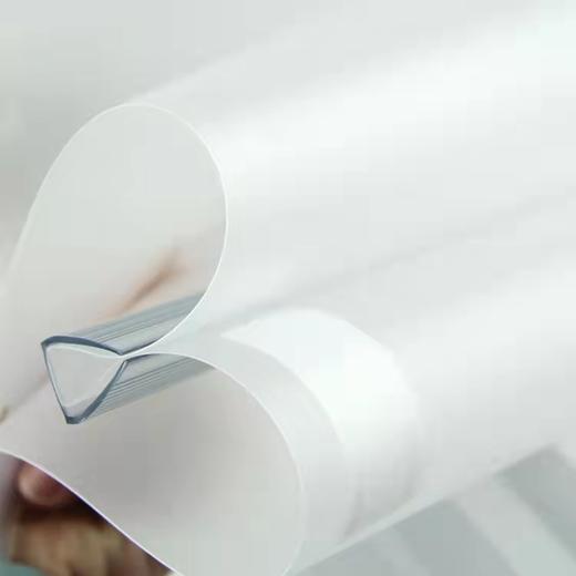 华文达抽杆夹A4加厚抽拉杆夹磨砂面文件夹透明杆报告材料夹 商品图1