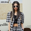 oldcolour2022春夏新品休闲气质格子短袖短外套女BO21041020B 商品缩略图1