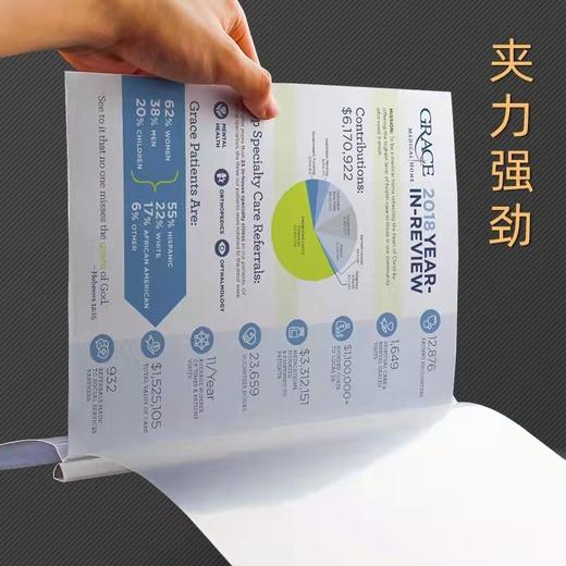 抽杆夹资料收资料夹书皮夹实色透明抽杆夹书夹文件夹三角水滴试卷夹a4插页拉杆夹 商品图6