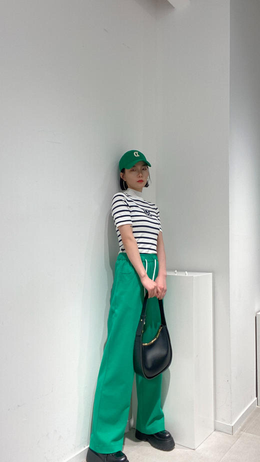 【紫色S2】臣禾【条纹控】针织T恤K222052002 商品图4