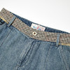 MIIDII/谜底21秋新复古年轻纯棉老爹牛仔裤225MK6001 商品缩略图3