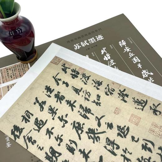 传世书画宣纸高仿系列《二王墨迹》传世书画宣纸高仿系列《晋唐五代墨迹》传世书画宣纸高仿系列《苏轼墨迹》传世书画宣纸高仿系列《米芾墨迹》传世书画宣纸高仿系列《天下三大行书》——河南美术出版社 商品图13