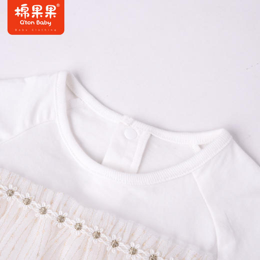 棉果果夏季女童纯棉网纱短袖连体衣M222727222262 商品图1