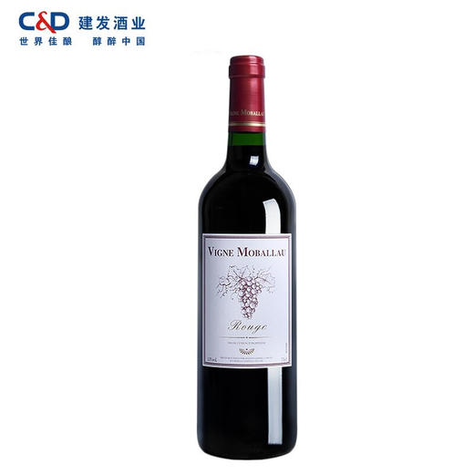 建发酒业 法国原瓶进口红酒 莫堡干红葡萄酒礼盒 13度750ml 果香细浓郁 红酒 750ml6瓶装（整箱装） 商品图1