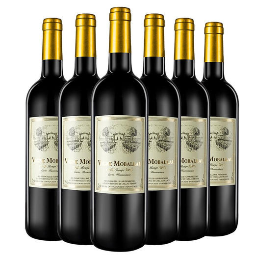 建发酒业 法国原瓶进口红酒 莫堡佳酿干红葡萄酒 12度750mL 圆润而丰满 红酒 6瓶装（整箱装） 商品图0