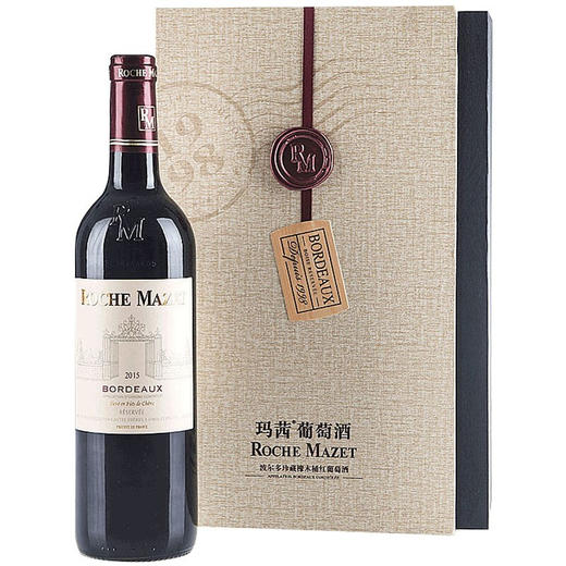 建发酒业法国原瓶进口红酒卡思黛乐castel玛茜波尔多珍藏橡木桶红葡萄酒 AOC干红13度750ml 单支 商品图0