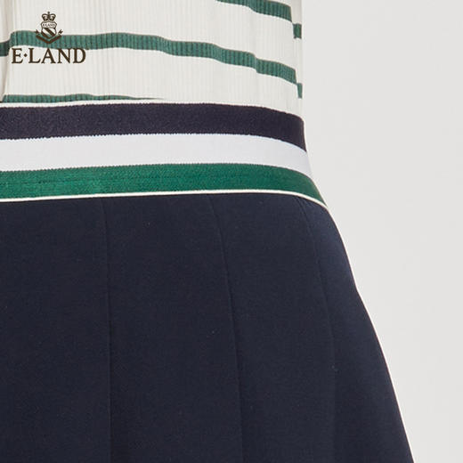 ELAND衣恋减龄时尚松紧裤腰青春学院风百褶裙女EEWHC24H1M 商品图3