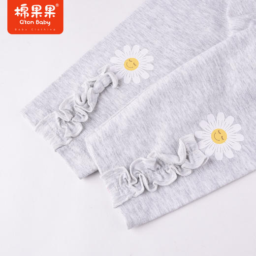 棉果果夏季女童纯棉针织九分打底裤M222208222311 商品图2