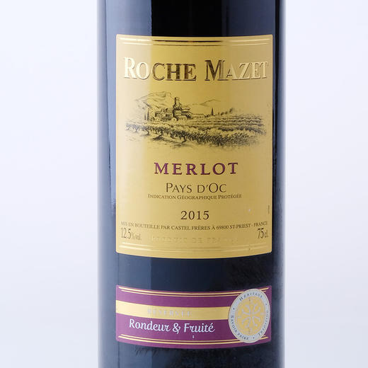 建发酒业 法国原瓶进口红酒 卡思黛乐castel玛茜珍藏美露红葡萄酒 礼盒 12.5度干红750ml 单支礼盒 商品图1