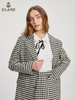 ELAND衣恋复古格纹时尚休闲学院风气质西装外套女EEJKC23N3B 商品缩略图2