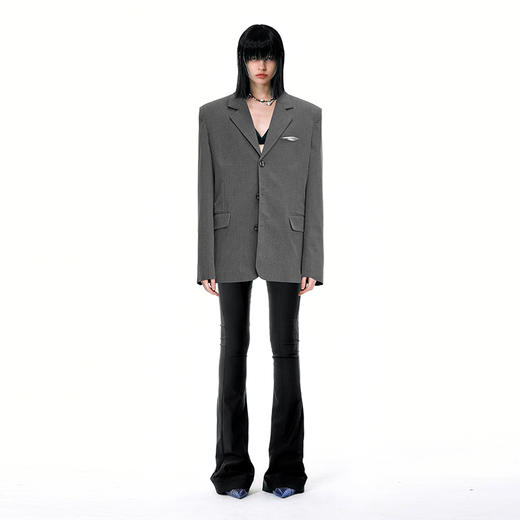   NUTH灰色OVERSIZE宽松百搭西服小众设计师品牌西装 商品图1