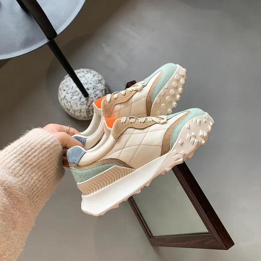 阿甘鞋女2022年春季新款百搭拼色厚底运动老爹鞋子女鞋 商品图5