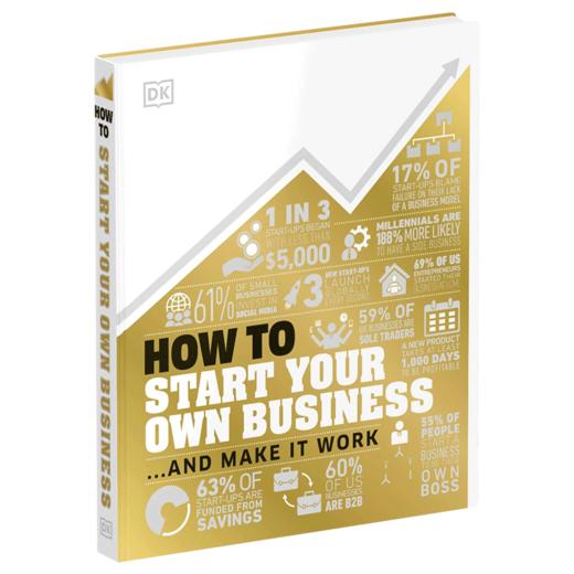 创业百科 英文原版 How to Start Your Own Business 如何开始你的生意 DK经济商业百科系列 英文版进口英语书籍 商品图1