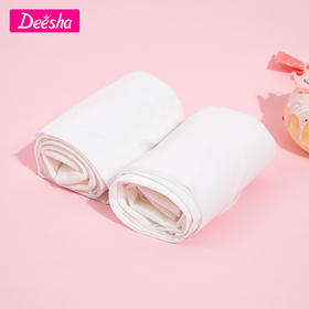 笛莎Deesha 女童连裤袜2023夏季新款儿童时尚白色弹性舞蹈袜练功袜三条装