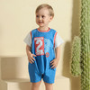 棉果果夏季男童纯棉假两件短袖连体衣运动休闲风M212727222344 商品缩略图0