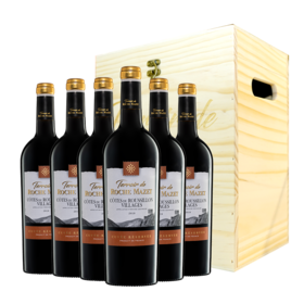 建发酒业 法国原瓶进口红酒 卡思黛乐castel玛茜风土宝藏红葡萄酒 13.5度干红750ml 红酒 六支木盒装